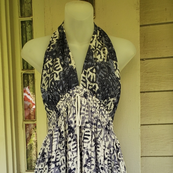 Free People Beach Day Backless Halter boho dress - Picture 6 of 14